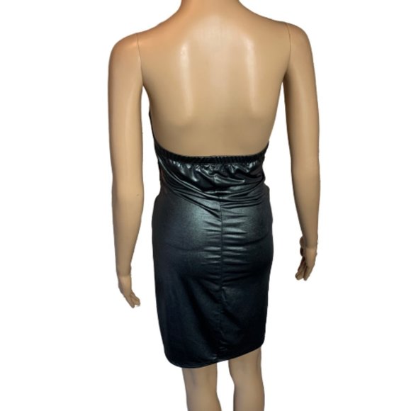 NWT TRIXX Grey Strapless Mini Party Dress - Picture 5 of 6